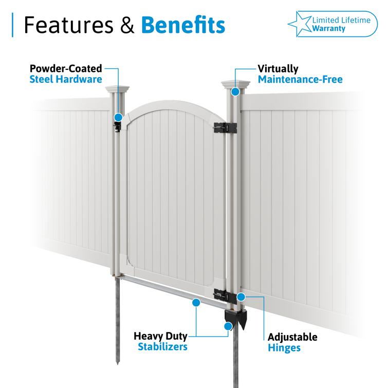Steady Freddy Vinyl Gate | WamBam Fence